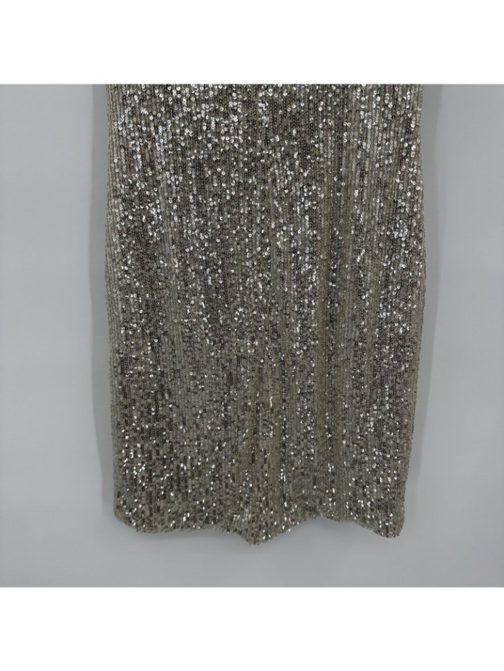 LA FEMME mini dress silver sequins 2 party girls night out vegas club bodycon - Picture 7 of 9